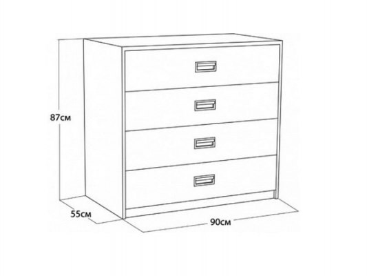 Проект комода с размерами и деталировкой