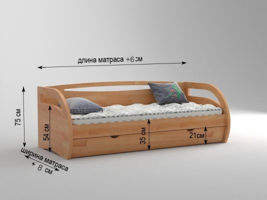 Диван кровать из массива дерева Vita Mia Bonny ( Бонни ) 10