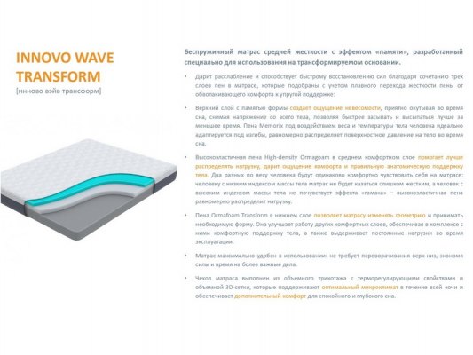 Матрас Орматек Innovo Wave Transform 11