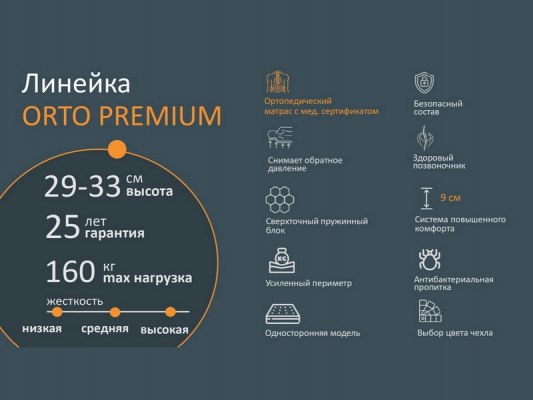 Матрас Орматек Orto Premium Middle 4